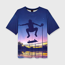 Женская футболка оверсайз Skateboarding