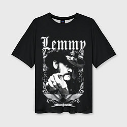 Футболка оверсайз женская RIP Lemmy, цвет: 3D-принт