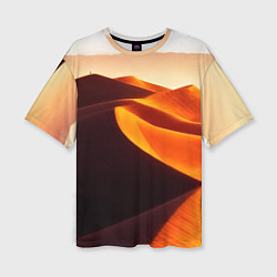 Женская футболка оверсайз Пустыня дюна барханы