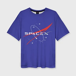 Женская футболка оверсайз Space X