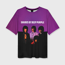 Женская футболка оверсайз Shades of Deep Purple