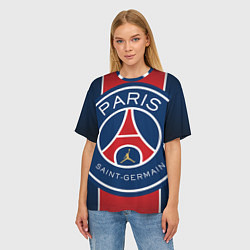 Футболка оверсайз женская Paris Saint-Germain PSG, цвет: 3D-принт — фото 2