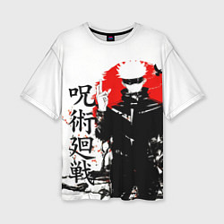 Футболка оверсайз женская Сатору, Jujutsu Kaisen, цвет: 3D-принт