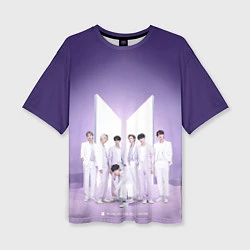 Женская футболка оверсайз BTS Purple