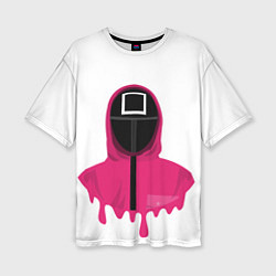 Женская футболка оверсайз Игра в кальмара - Squid game