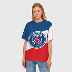 Футболка оверсайз женская Paris Saint-Germain FC, цвет: 3D-принт — фото 2