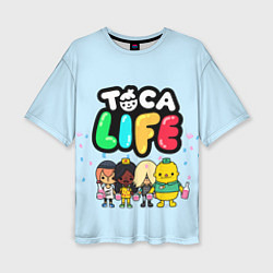 Футболка оверсайз женская Toca Life: Logo, цвет: 3D-принт