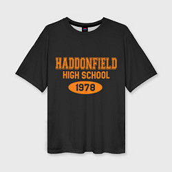 Женская футболка оверсайз Haddonfield High School 1978