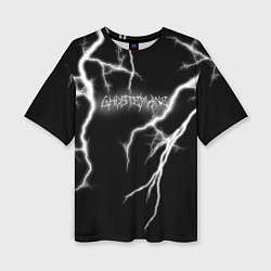 Футболка оверсайз женская GHOSTEMANE Lightning Гостмейн Молния Надпись, цвет: 3D-принт