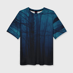 Женская футболка оверсайз Gloomy forest