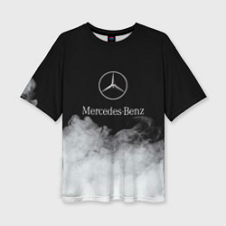 Футболка оверсайз женская Mercedes-Benz Облака, цвет: 3D-принт