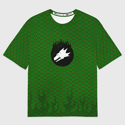 Футболка оверсайз женская Саламандры чешуя дракона, цвет: 3D-принт