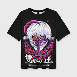 Женская футболка оверсайз Токийский гуль: Кен Канеки