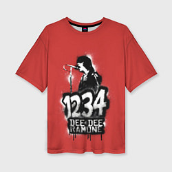 Женская футболка оверсайз Dee Dee Ramone