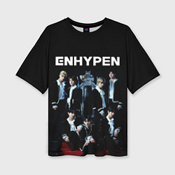 Женская футболка оверсайз ENHYPEN: Хисын, Джей, Джейк, Сонхун, Сону, Ни-Ки,
