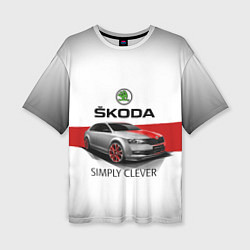 Женская футболка оверсайз Skoda Rapid Sport