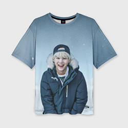 Футболка оверсайз женская MIN YOONGI BTS WINTER, цвет: 3D-принт