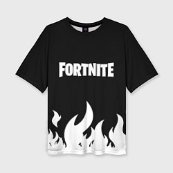 Женская футболка оверсайз Fortnite Огонь