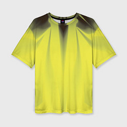 Женская футболка оверсайз Орхидея в желтом Абстракция Дополнение 541-1