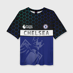 Женская футболка оверсайз FC Chelsea London ФК Челси Лонон