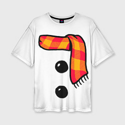 Футболка оверсайз женская Snowman Outfit, цвет: 3D-принт