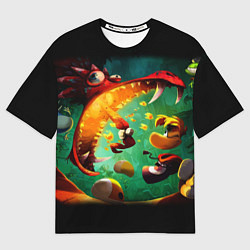 Женская футболка оверсайз Rayman Legend