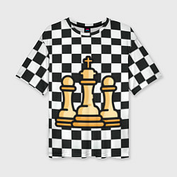 Женская футболка оверсайз ChessKing Abstraction