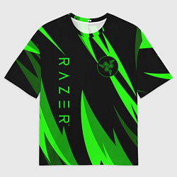 Женская футболка оверсайз RAZER GREEN