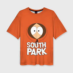 Женская футболка оверсайз Южный парк Кенни South Park