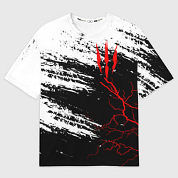Футболка оверсайз женская The Witcher - Когти, цвет: 3D-принт