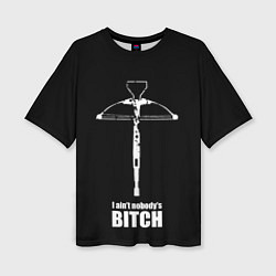 Женская футболка оверсайз Walking dead - арбалет Дерила