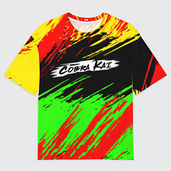 Футболка оверсайз женская Логотип Cobra Kai, цвет: 3D-принт