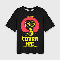Женская футболка оверсайз Cobra Kai California