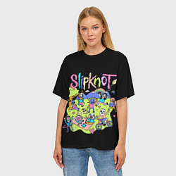 Футболка оверсайз женская Slipknot cuties, цвет: 3D-принт — фото 2