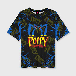 Женская футболка оверсайз Poppy Playtime монстр хагги вагги