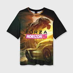 Женская футболка оверсайз Forza Horizon 5 - crazy race