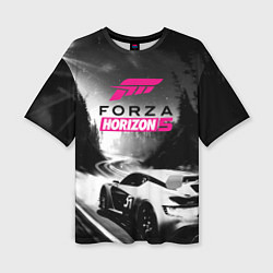 Футболка оверсайз женская Forza Horizon 5 - night race, цвет: 3D-принт