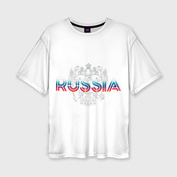 Женская футболка оверсайз Russia Sport Team