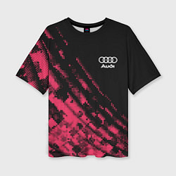 Женская футболка оверсайз Audi Текстура