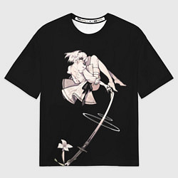 Футболка оверсайз женская Ту би и ее катана 2b NIER AUTOMATA, цвет: 3D-принт