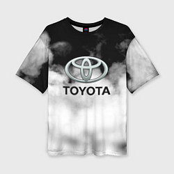 Женская футболка оверсайз Toyota облако