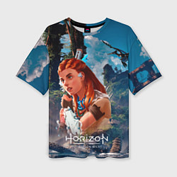 Женская футболка оверсайз Aloy Horizon