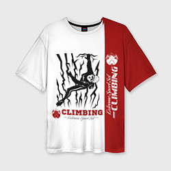Женская футболка оверсайз Альпинизм Climbing