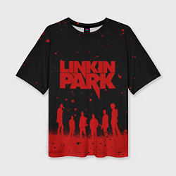 Женская футболка оверсайз Linkin Park Линкин Парк