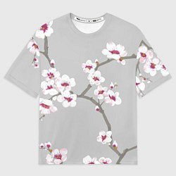 Футболка оверсайз женская Ранняя весна, цвет: 3D-принт