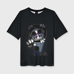 Женская футболка оверсайз FNAF Security Breach Музыкальный диджей DJ Music M