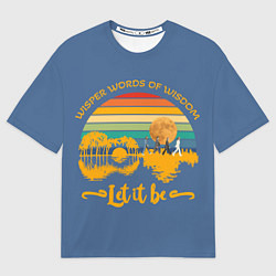 Футболка оверсайз женская Let it be The Beatles 3D, цвет: 3D-принт