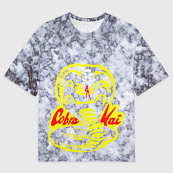 Футболка оверсайз женская Логотип Cobra Kai, цвет: 3D-принт