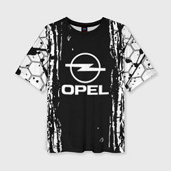 Женская футболка оверсайз Opel соты