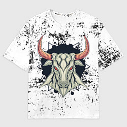 Футболка оверсайз женская Bull!, цвет: 3D-принт